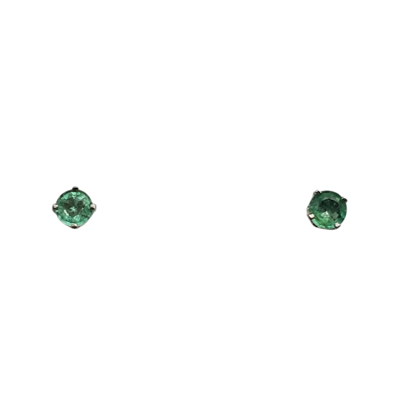 1/2 CTTW Emerald Earrings - Picture 3 of 5